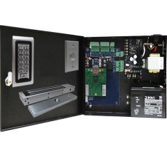 BS-001M SINGLE DOOR TCP/IP ACCESS CONTROL+POWER SUPPLY+12V BATTERY+ READER+EXIT BUTTON+1 X 600 LBS MAGLOCK