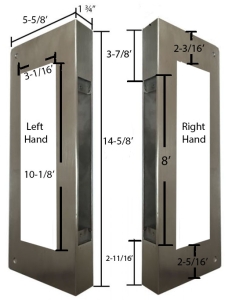 BS-301 U Shape Door Wrap - Stainless Steel Material - U Door Cover 