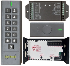 BS-SK7 Wireless Keypad & Card Reader Access Control System, IP66 + Wireless Exit Button + 12V DC Power Adapter 